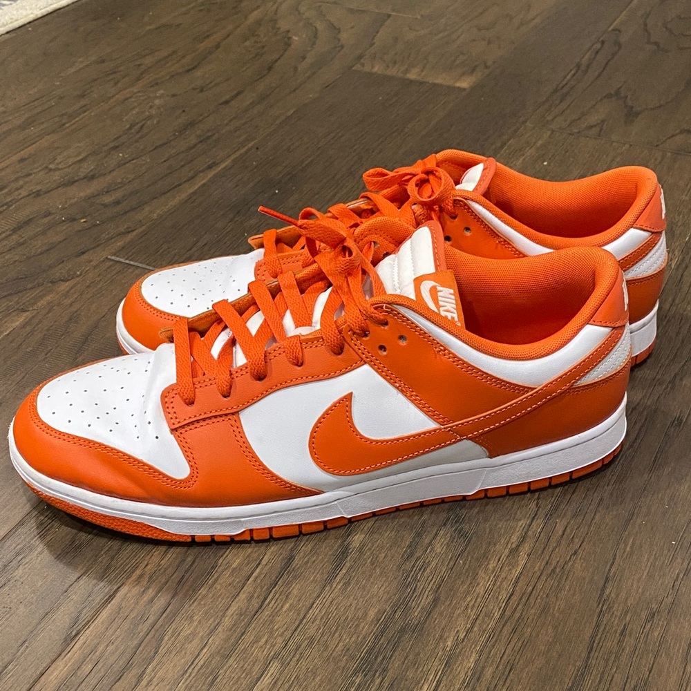 Nike Bright Orange and White Athletic Shoes - Picture 5 of 5
